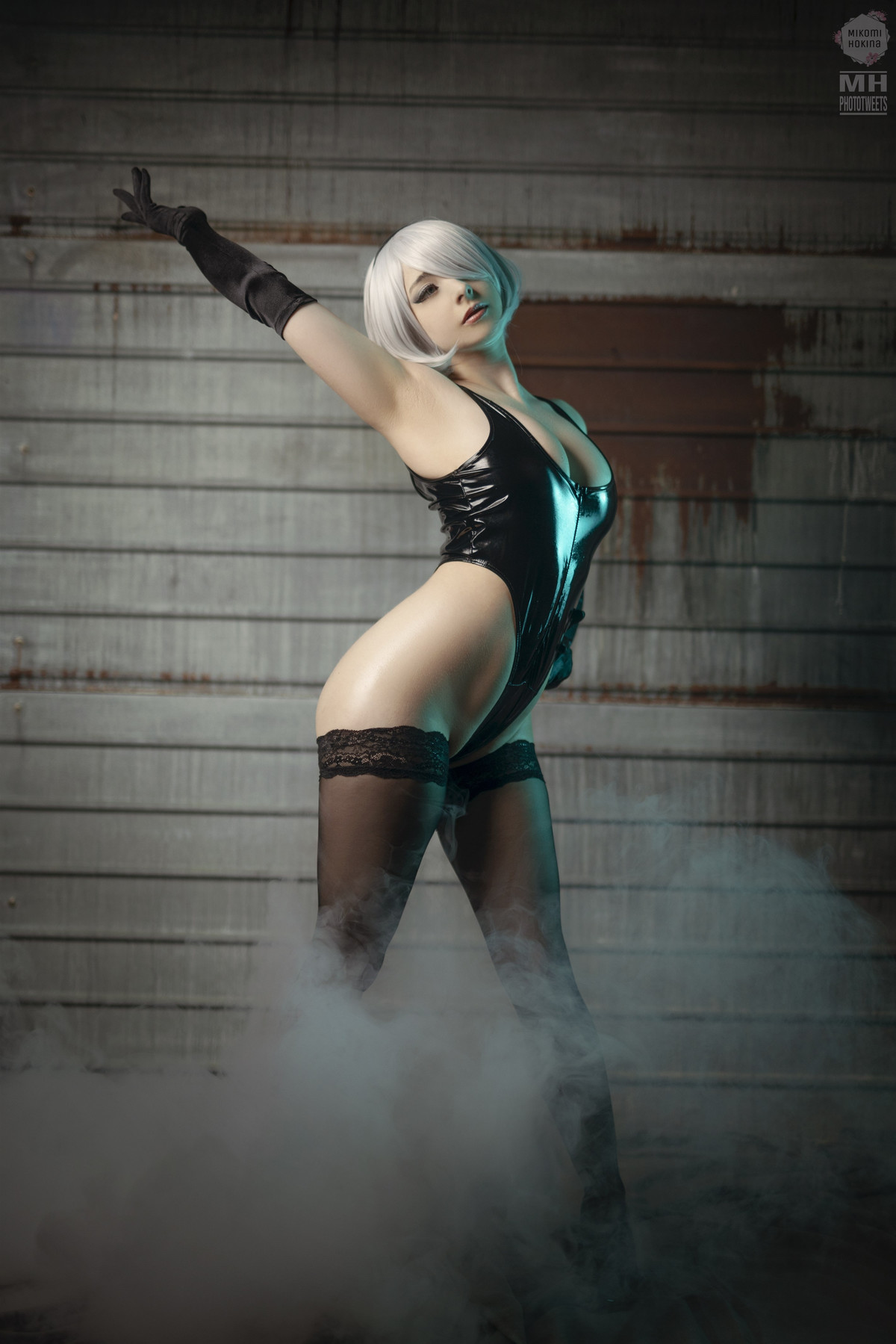 Cosplay Mikomi Hokina 2B Oily Leotard 4