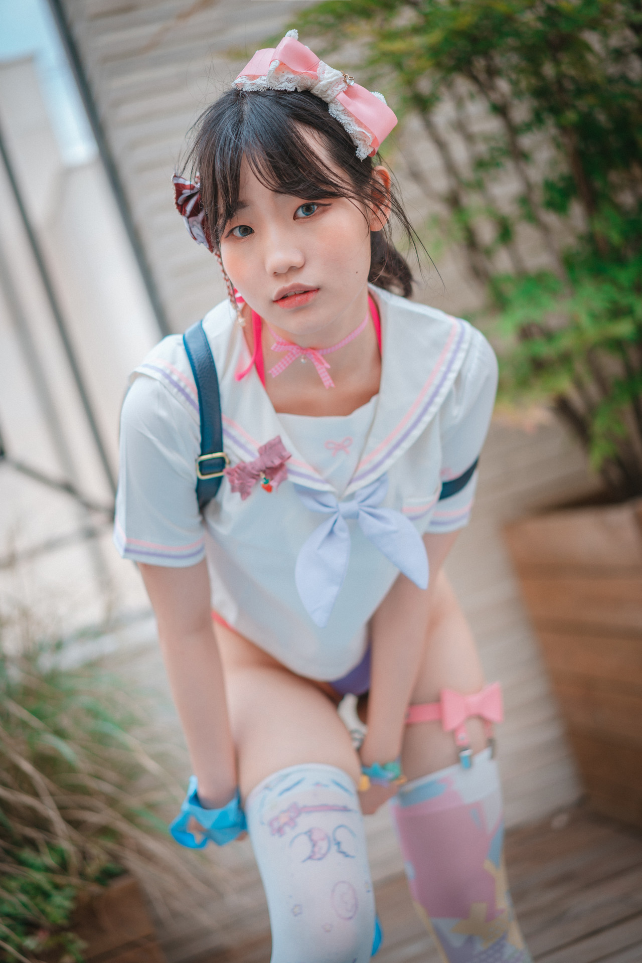 Mimmi 밈미, [DJAWA] Mochilero en Violeta (Backpacker-Girl) Set.02 2