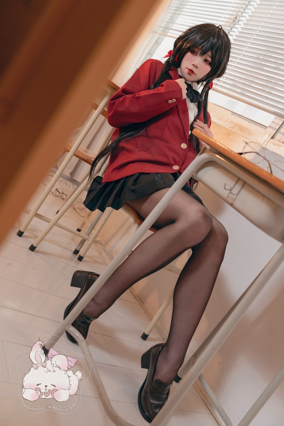 Cosplay 咬一口兔娘 风纪委员大凤 Set.01 13