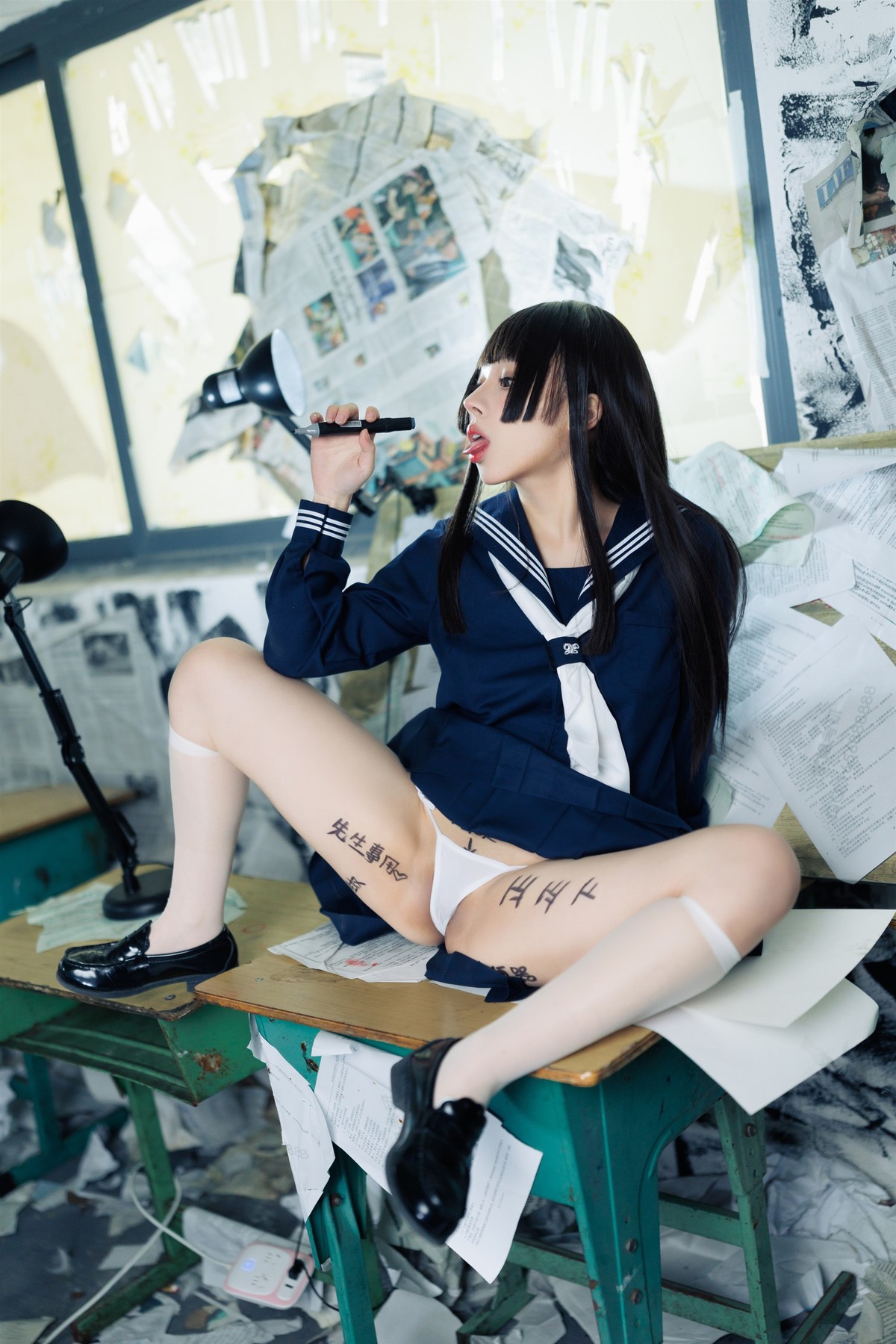 Cosplay 胡桃猫Kurumineko 反差学妹 Set.01 56