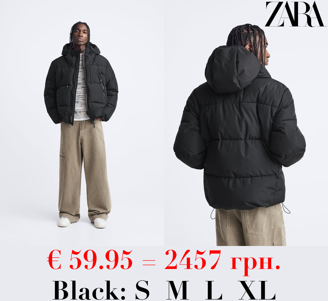 HOODED PUFFER JACKET