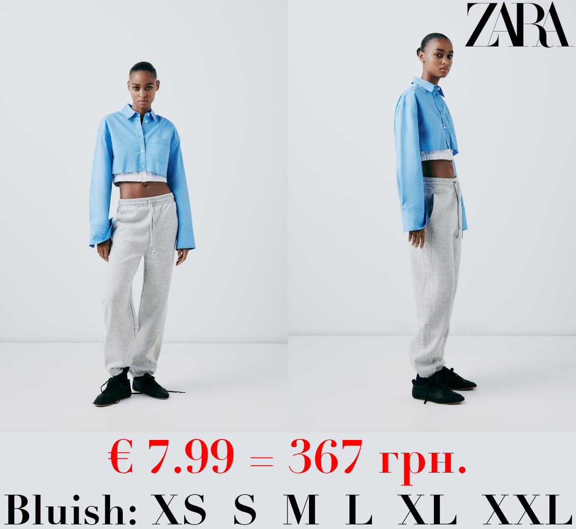 CONTRAST GABARDINE SHIRT