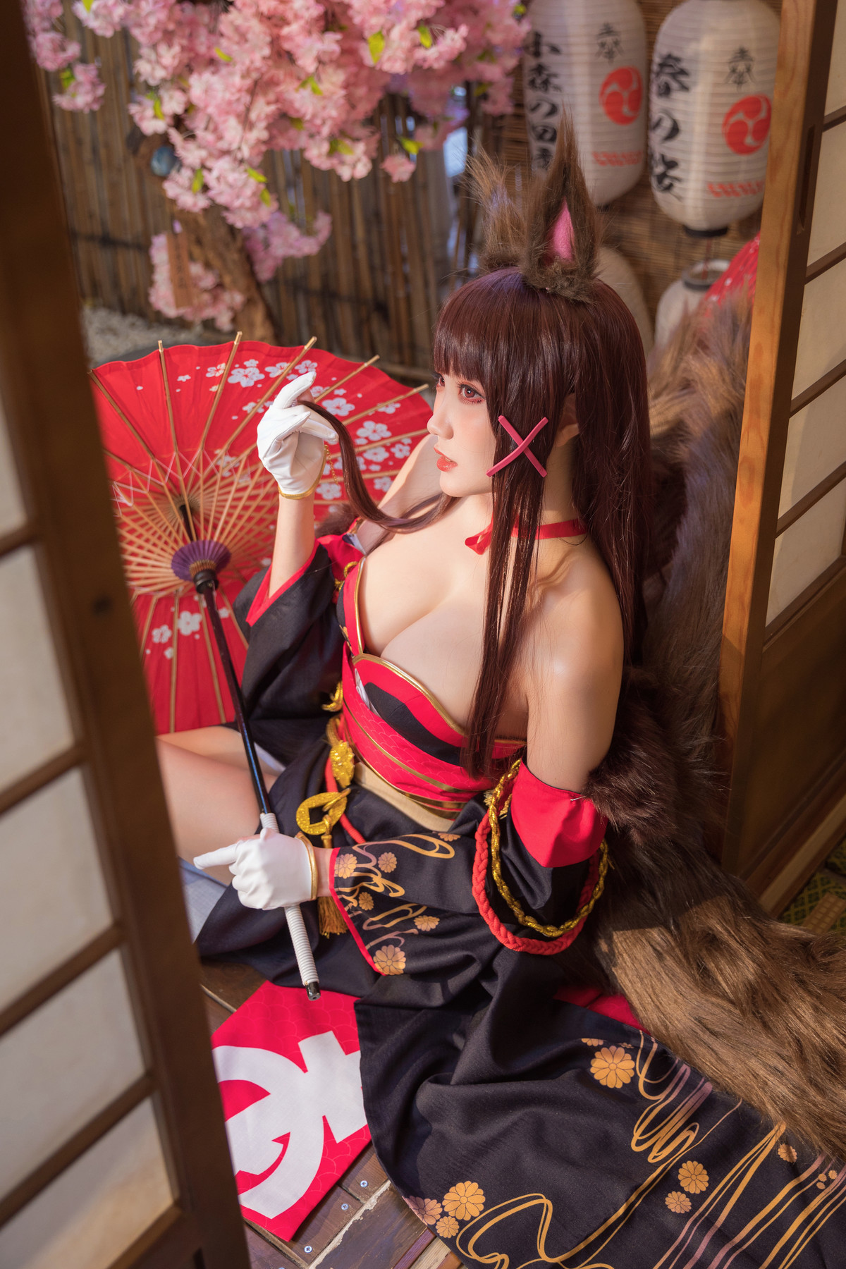 Cosplay 瓜希酱 赤城 Akagi 8