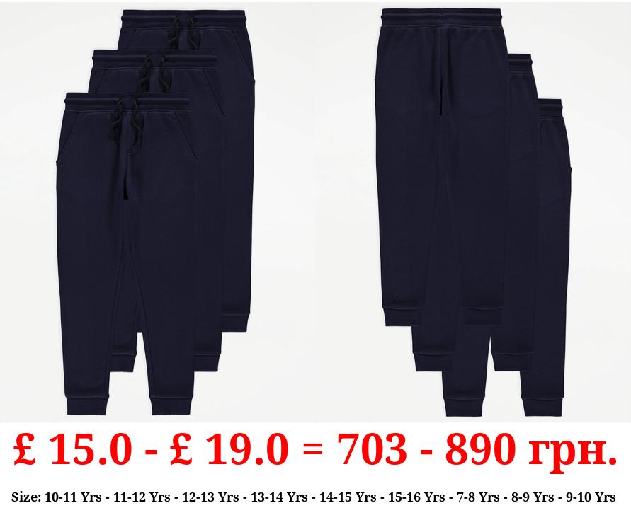 Navy Joggers 3 Pack
