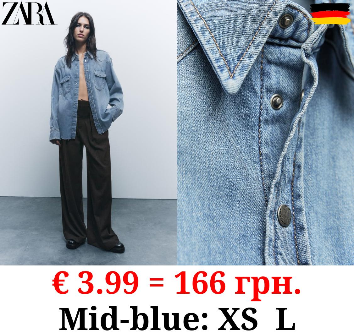 ZW COLLECTION DENIM OVERSHIRT