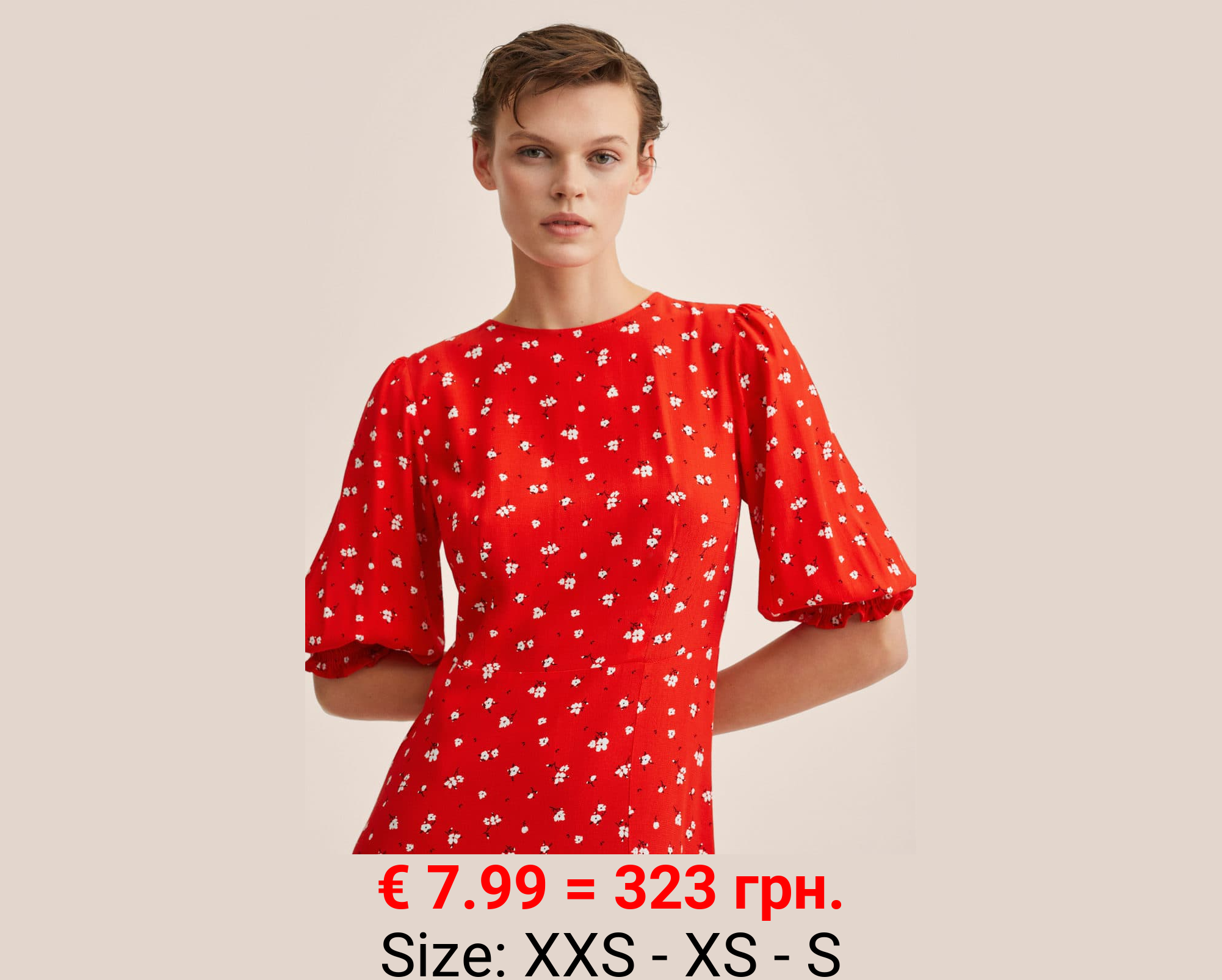 Vestido estampado flores