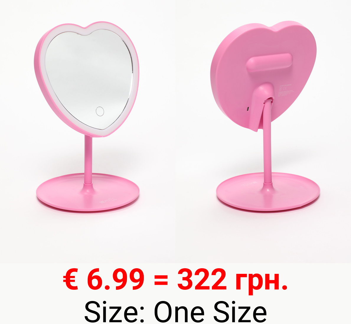LED heart mirror