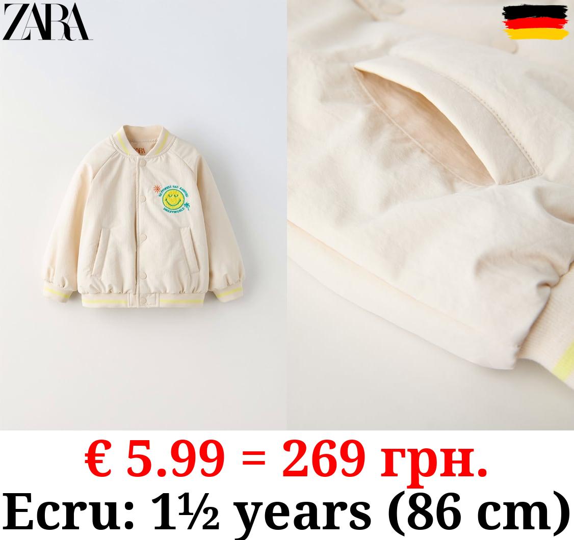 BOMBER JACKET WITH SMILEYWORLD ® PATCH