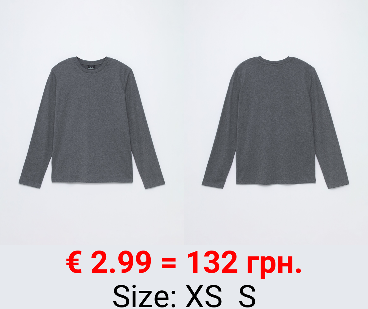 Basic T-shirt with long sleeves