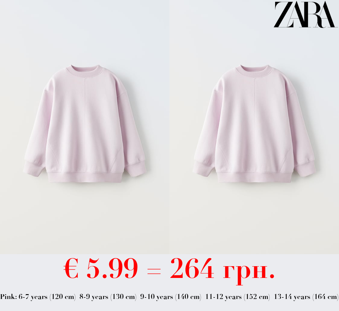 BASIC PLUSH SWEATSHIRT