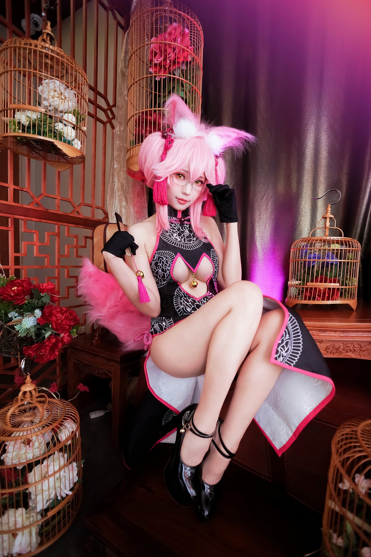 Cosplay ElyEE子 玉藻前旗袍 13