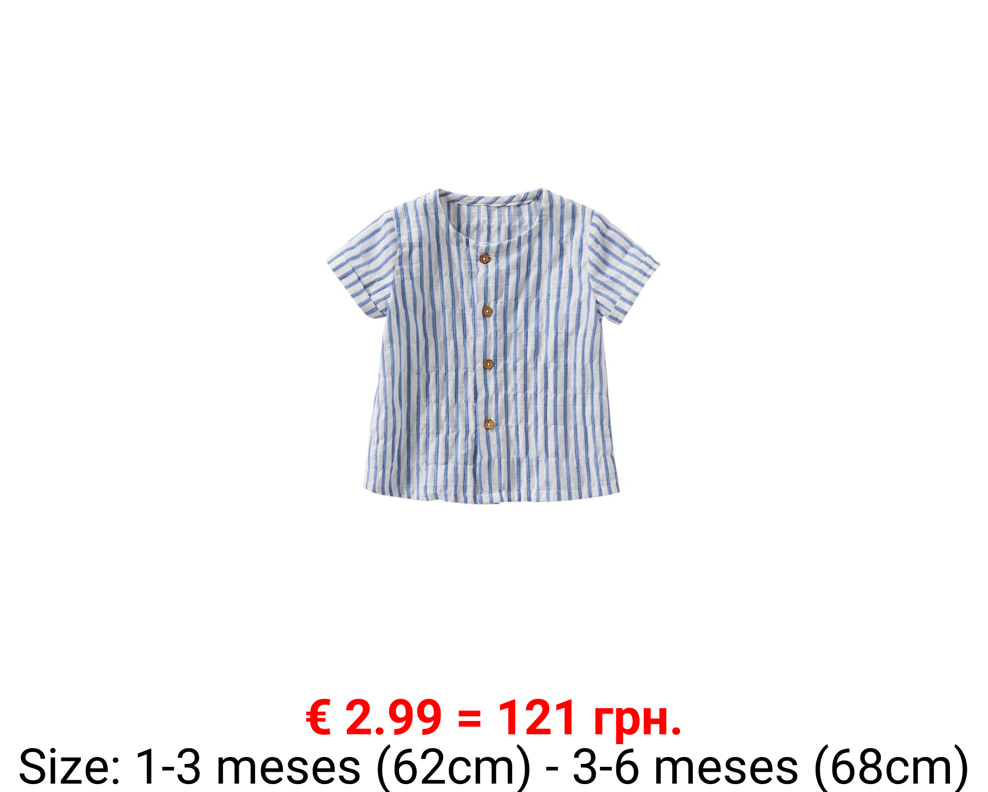 Camisa vestir algodón rayas