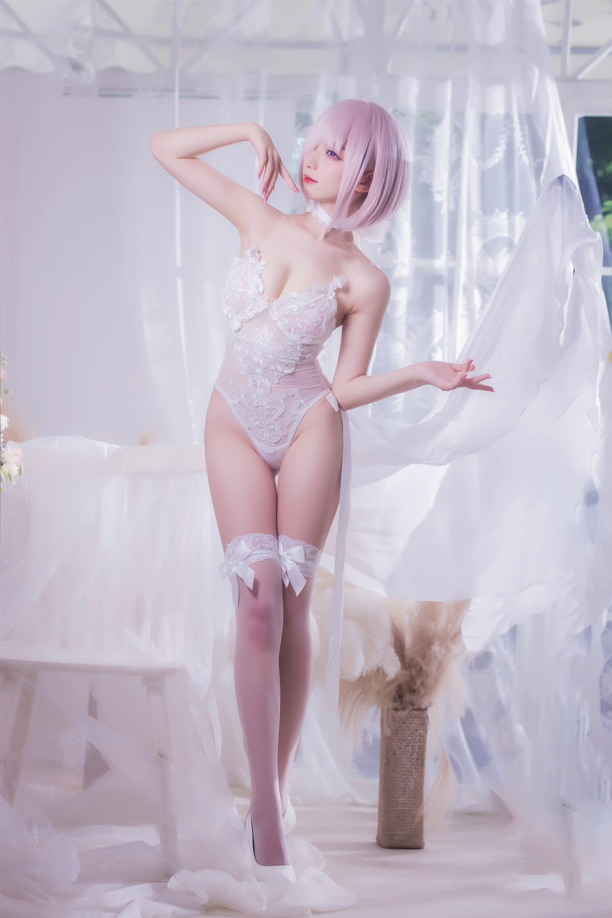 Cosplay 封疆疆 婚纱玛修 Wedding Dress 22