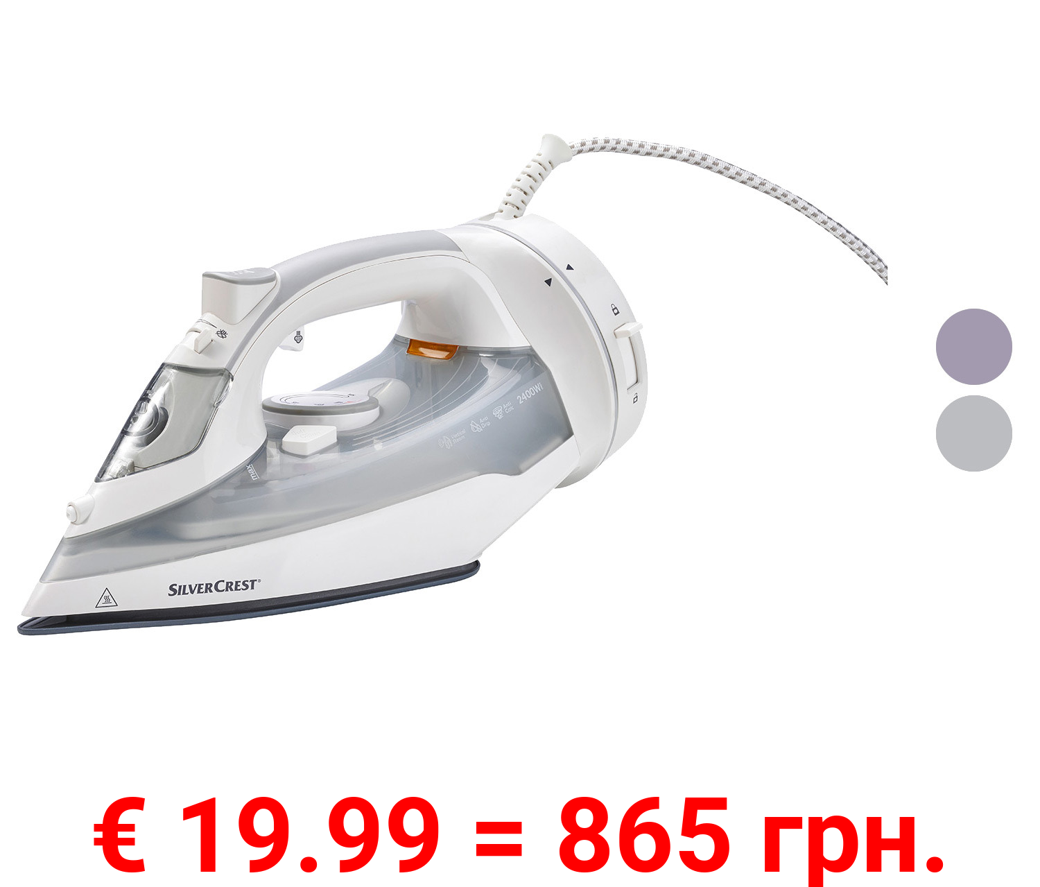 SILVERCREST® Dampfbügeleisen kabellos 360° »SDBK 2400 E1« 2400 W