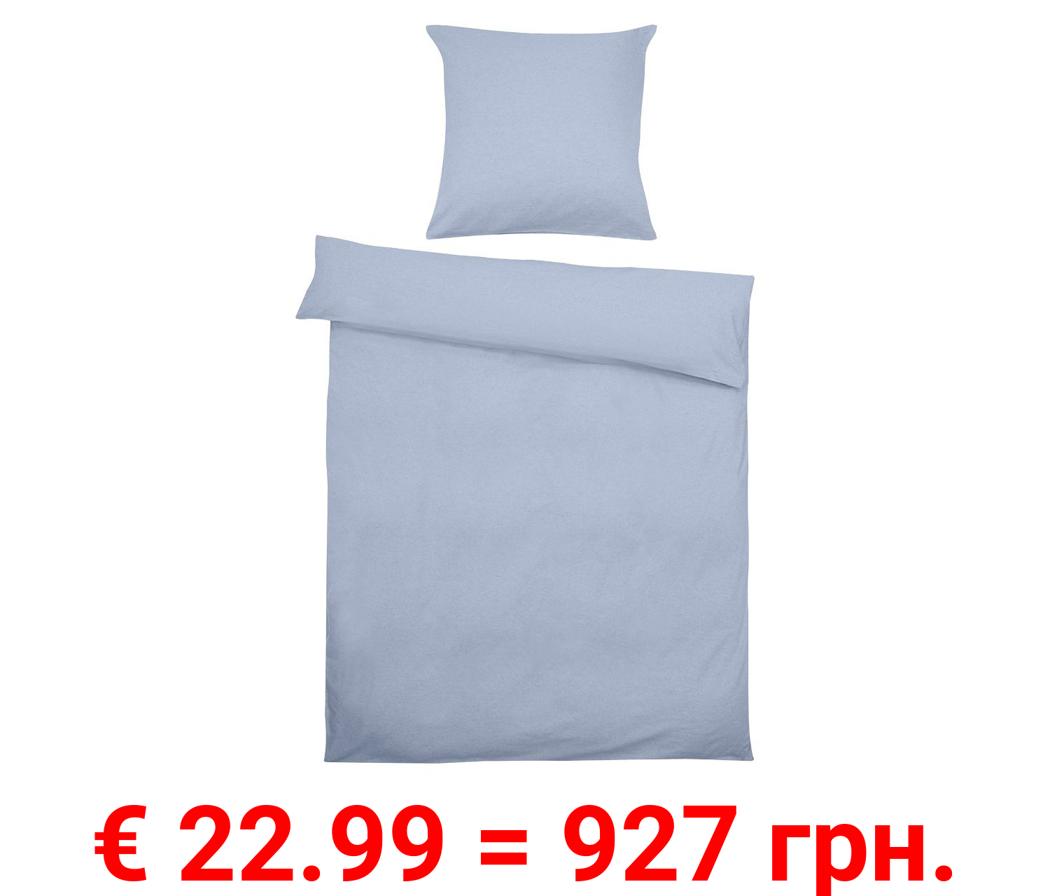 Setex Feinbiber Bettwäsche Uni jeansblau