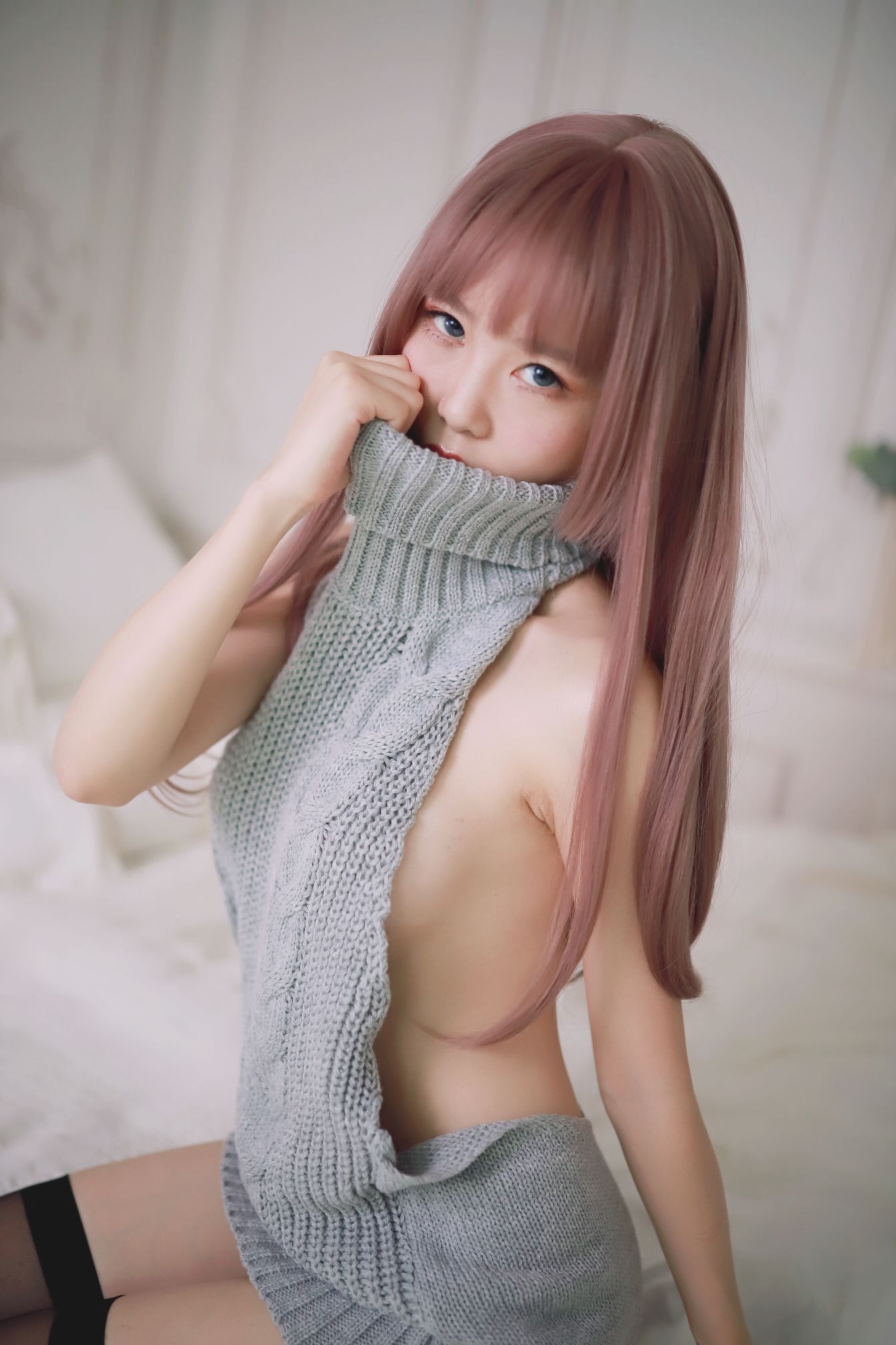 抖娘利世-露背毛衣[30P] 4