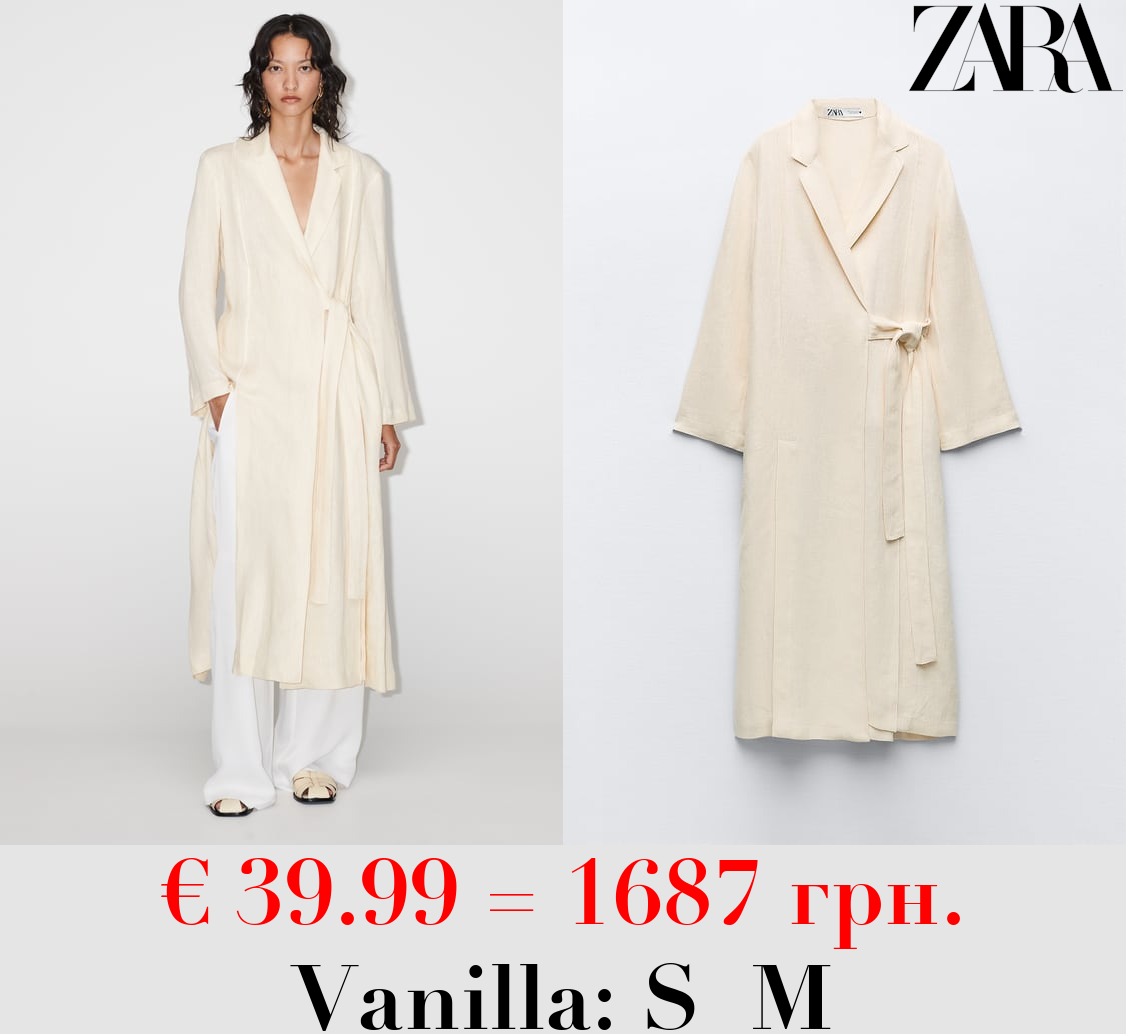 LINEN COAT WITH VENTS - LIMITED EDITION