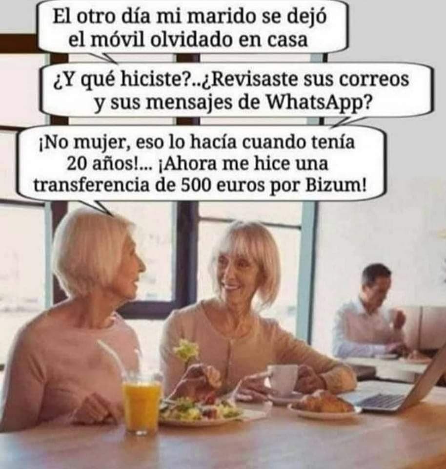 Si eres mayor y tienes móvil, cuidado con tu mujer