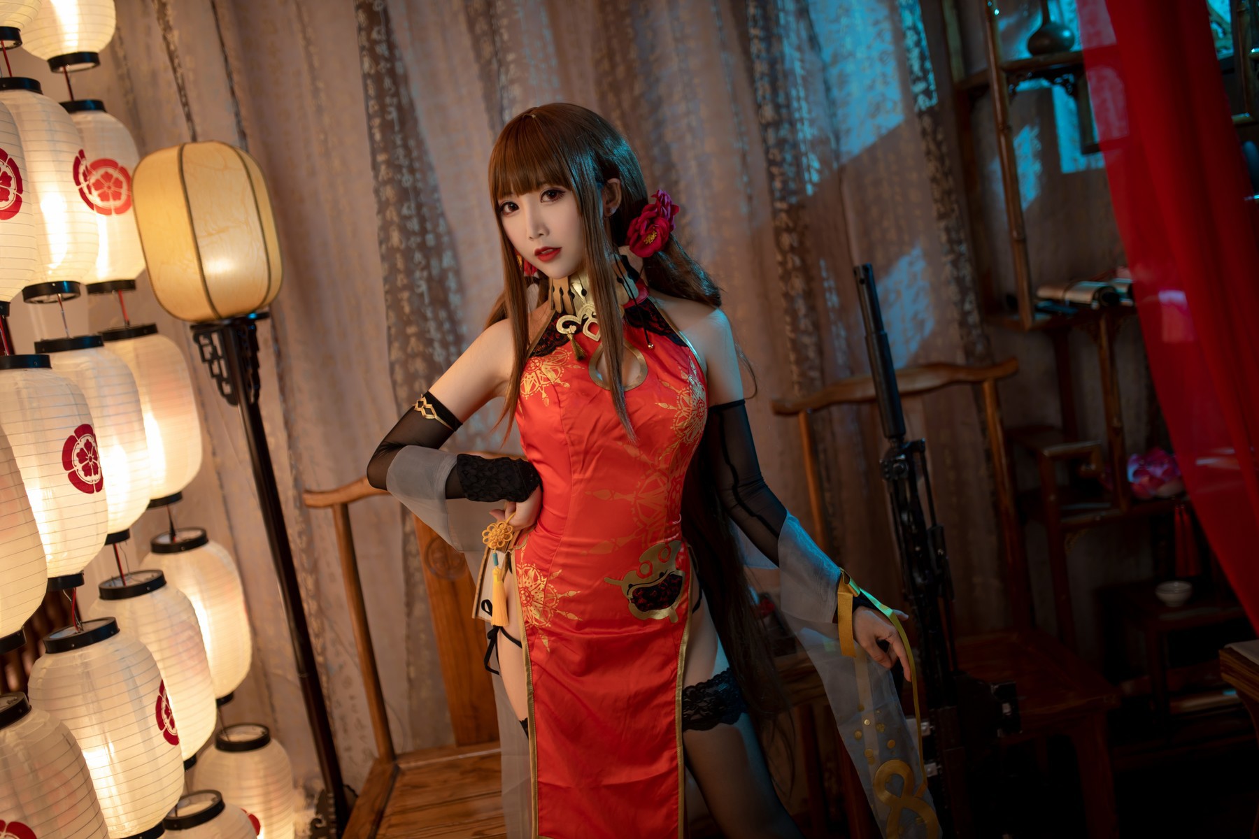 Cosplay 面饼仙儿 DSR50 红牡丹 12