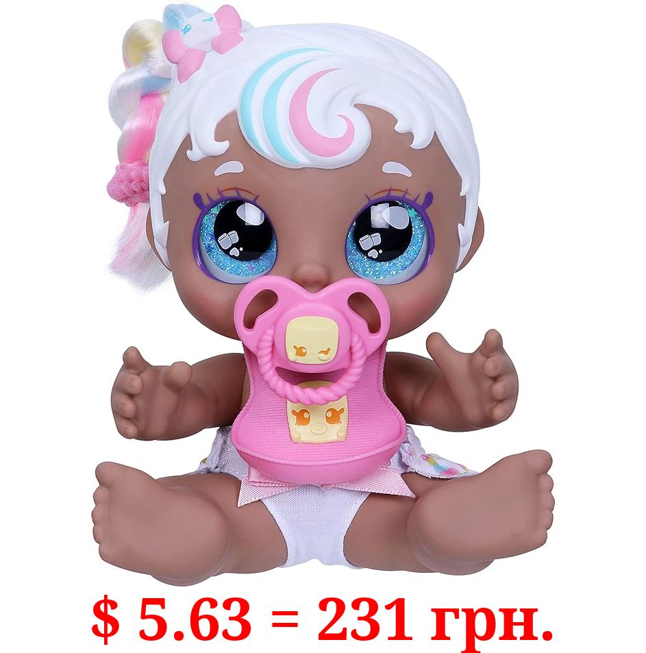 Kindi Kids Scented Sisters 6.5" Doll and 2 Accessories - Mini Mello Includes 1x Baby Doll, 1x Shopkin Rib, 1x Shopkin Dummy
