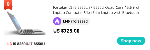 Partaker L3 i5 8250U i7 8550U Quad Core 15.6 inch Laptop Computer UltraSlim Laptop with Bluetooth WiFi Backlit Keyboard
