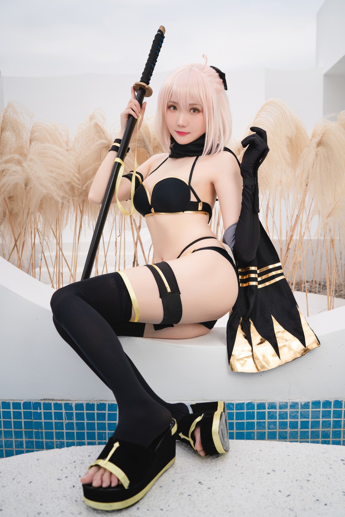 Cosplay 瓜希酱 总司 水着 19