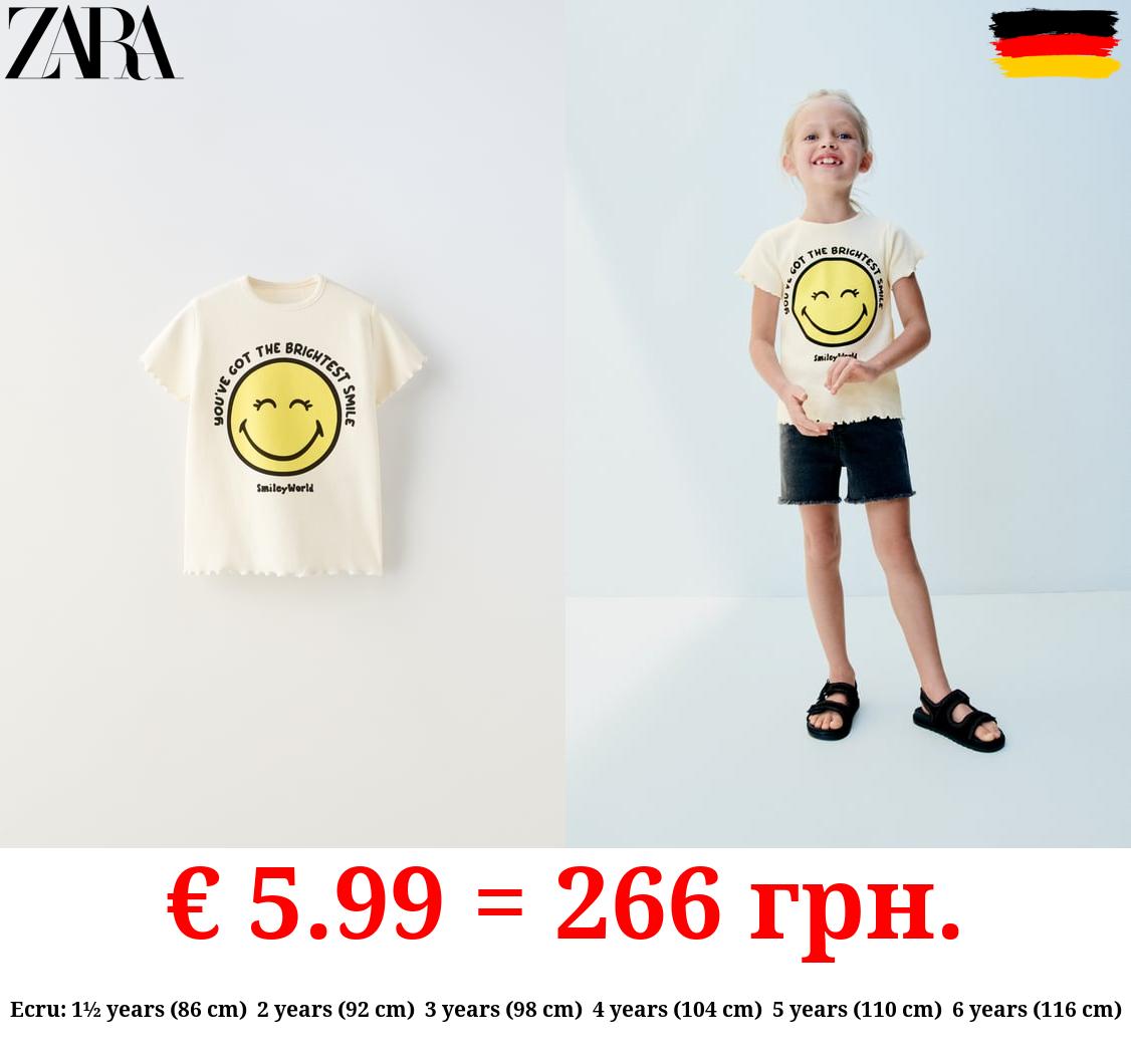 SMILEYWORLD ® HAPPY COLLECTION RIBBED T-SHIRT