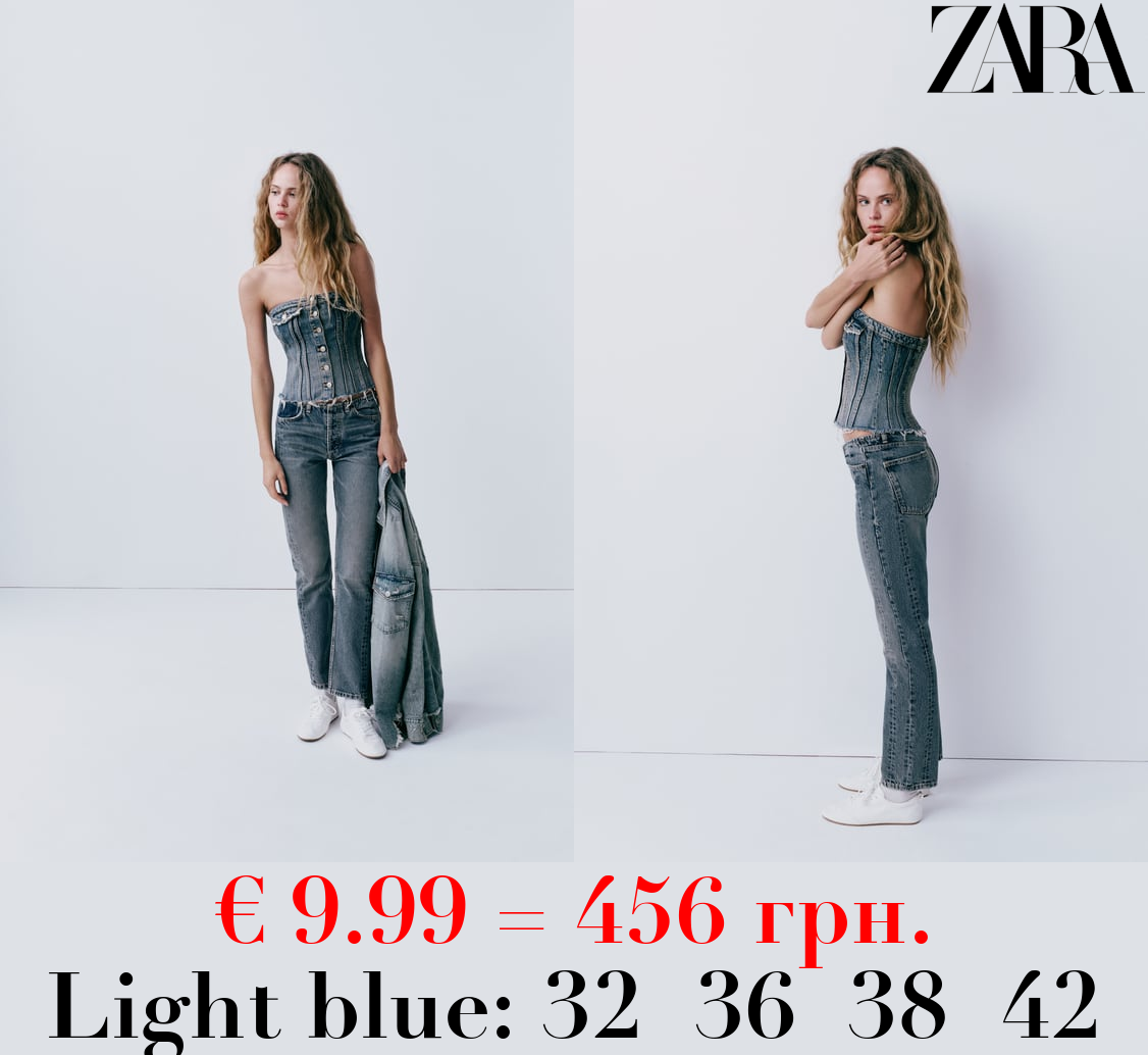 TRF STRAIGHT-LEG MID-RISE JEANS