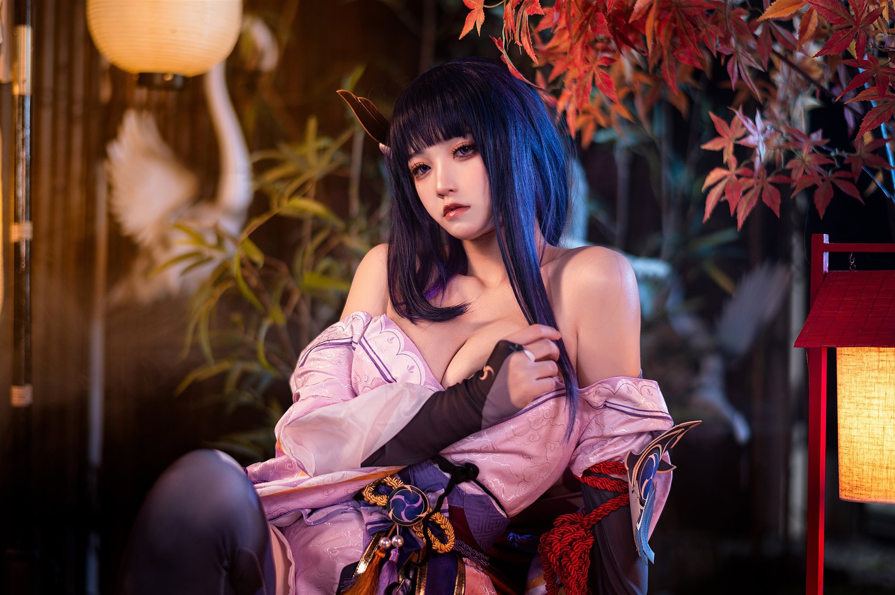 Cosplay 伊喵君 景三 八重 雷神 双倍快乐 21