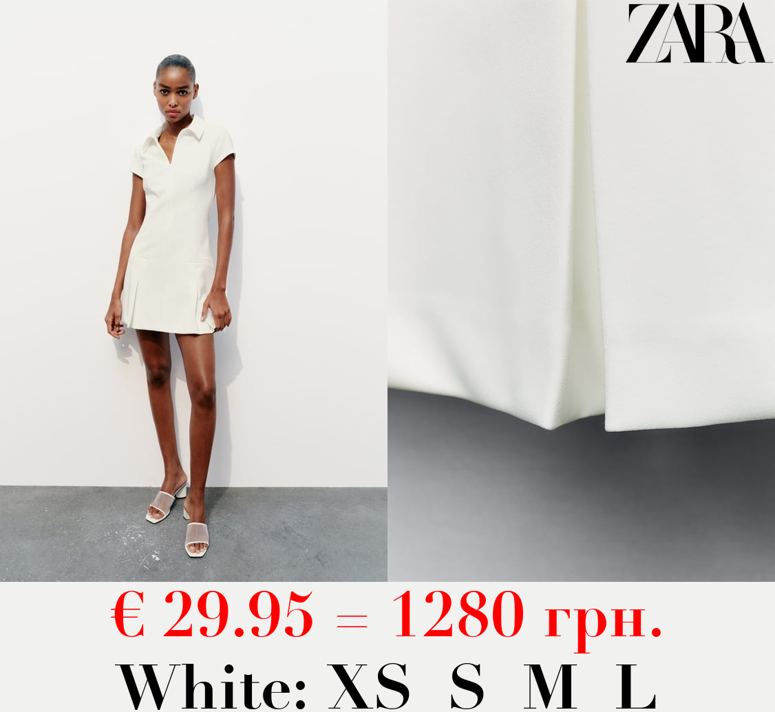 BOX PLEAT SHIRT DRESS