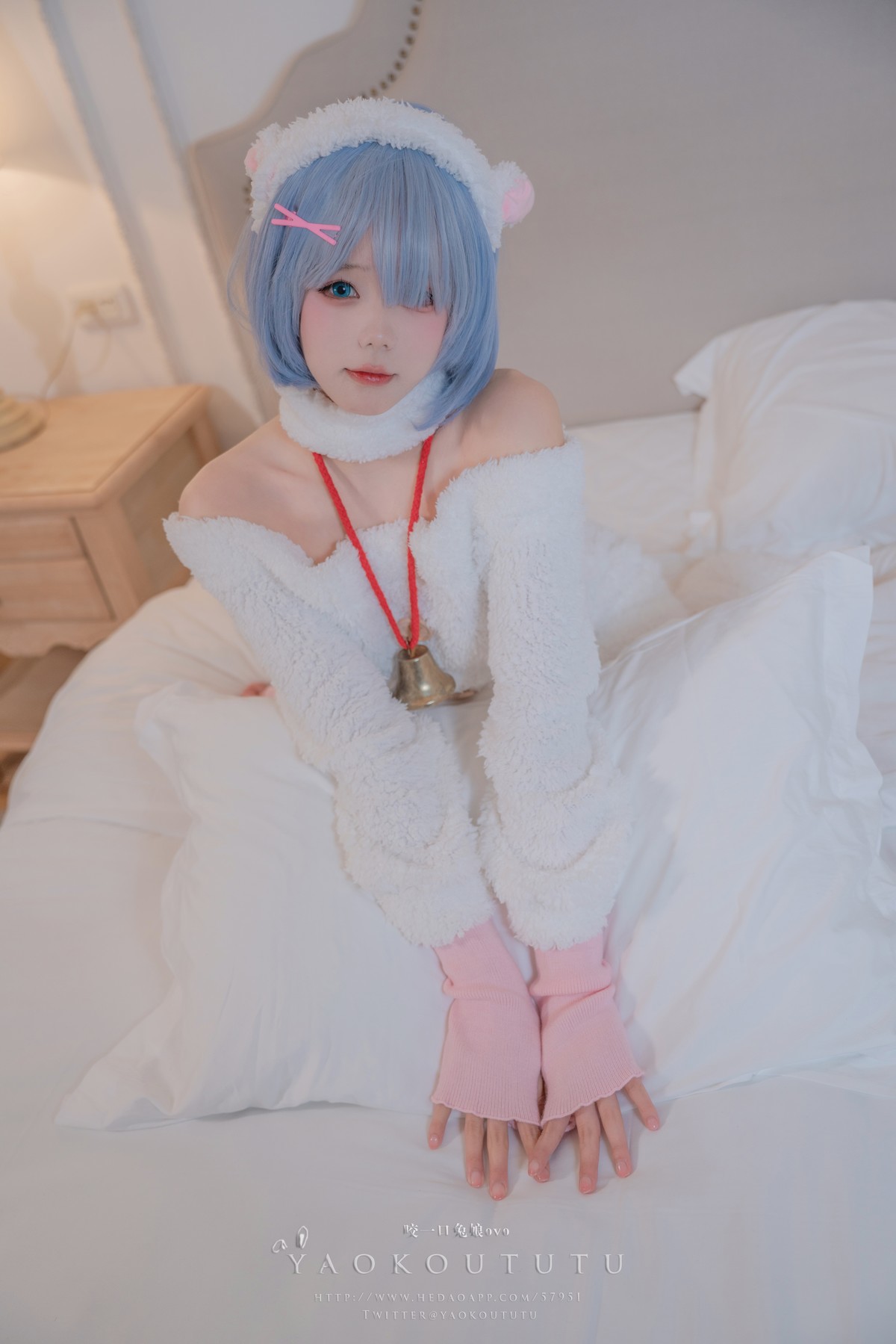 Cosplay 黏黏团子兔 T3特典 蕾姆咩咩 12