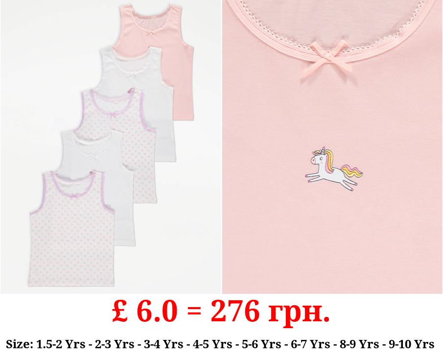 Unicorn Rainbow Vests 5 Pack