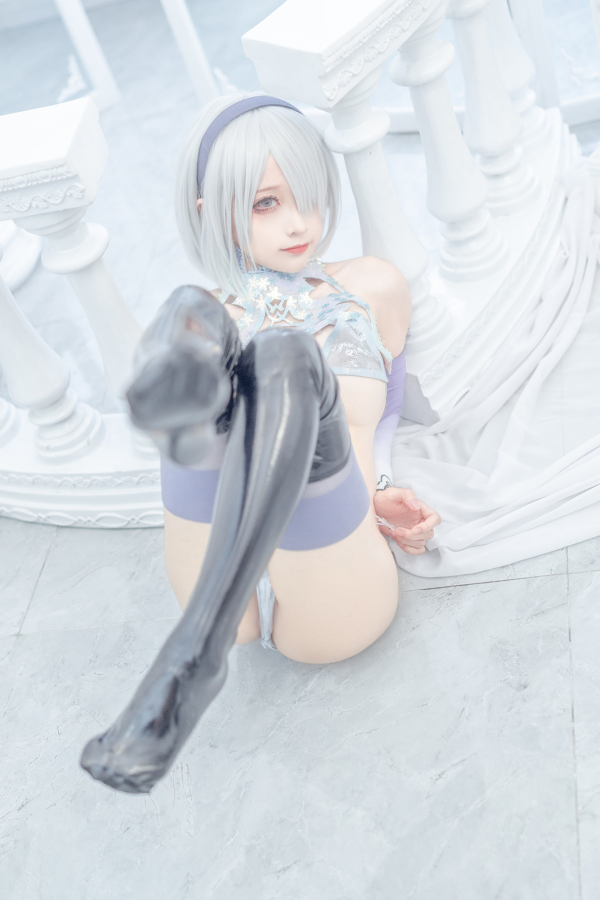 蠢沫沫 Cosplay 2b 冰雪 ice and snow 31