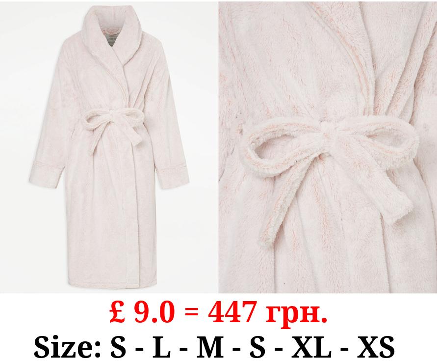 Pink Fleece Dressing Gown