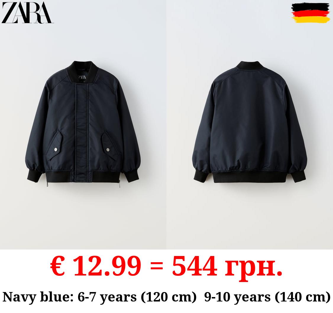 OVERSIZE BOMBER JACKET WITH ZIPS