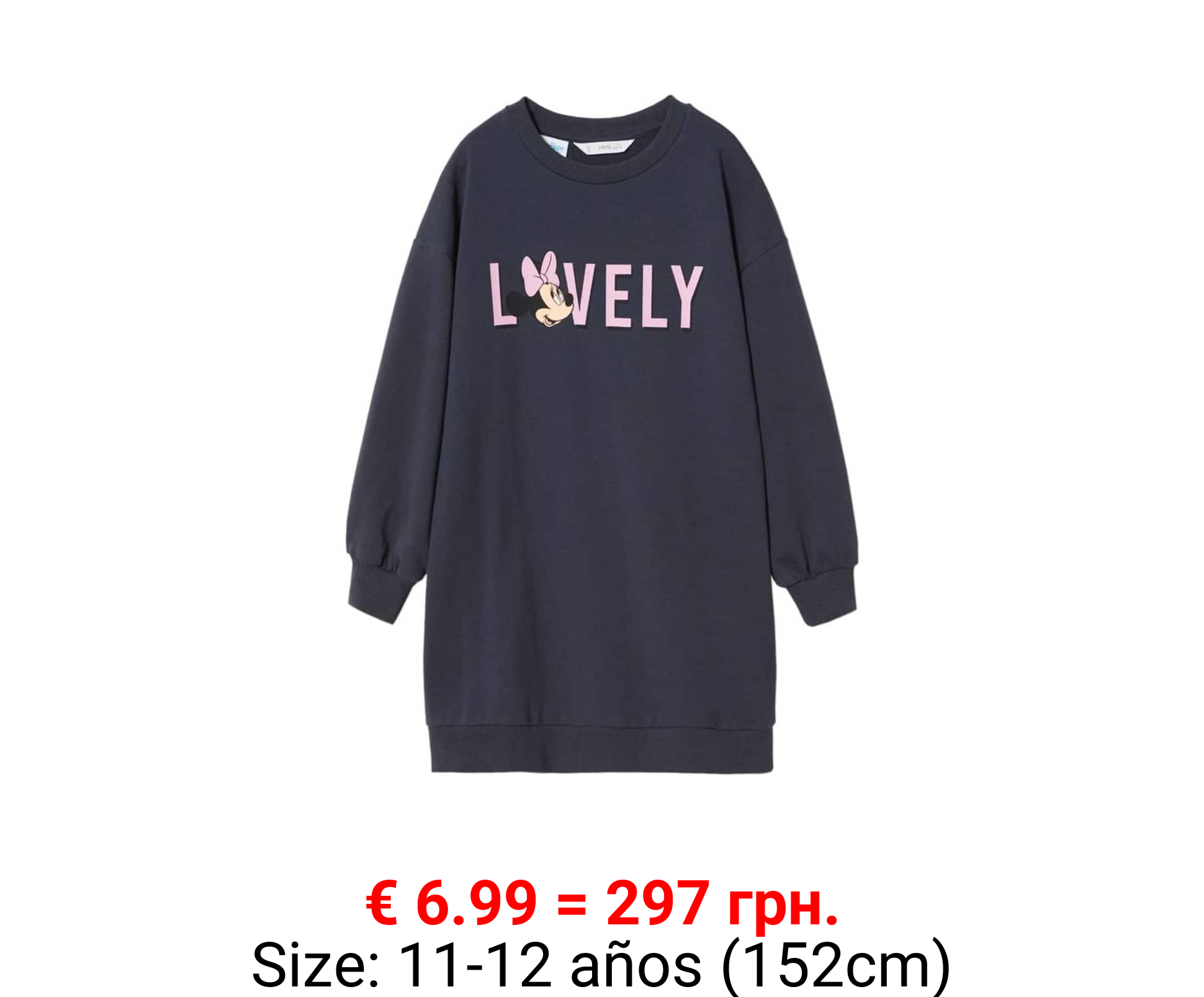 Vestido sudadera minnie