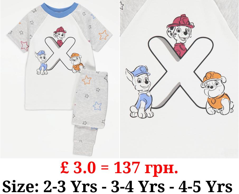 PAW Patrol Initial X Graphic Print Pyjamas