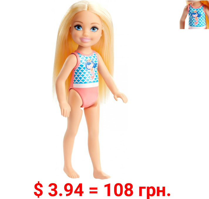 ​Barbie Club Chelsea Beach Doll, 6-inch with Blonde Hair