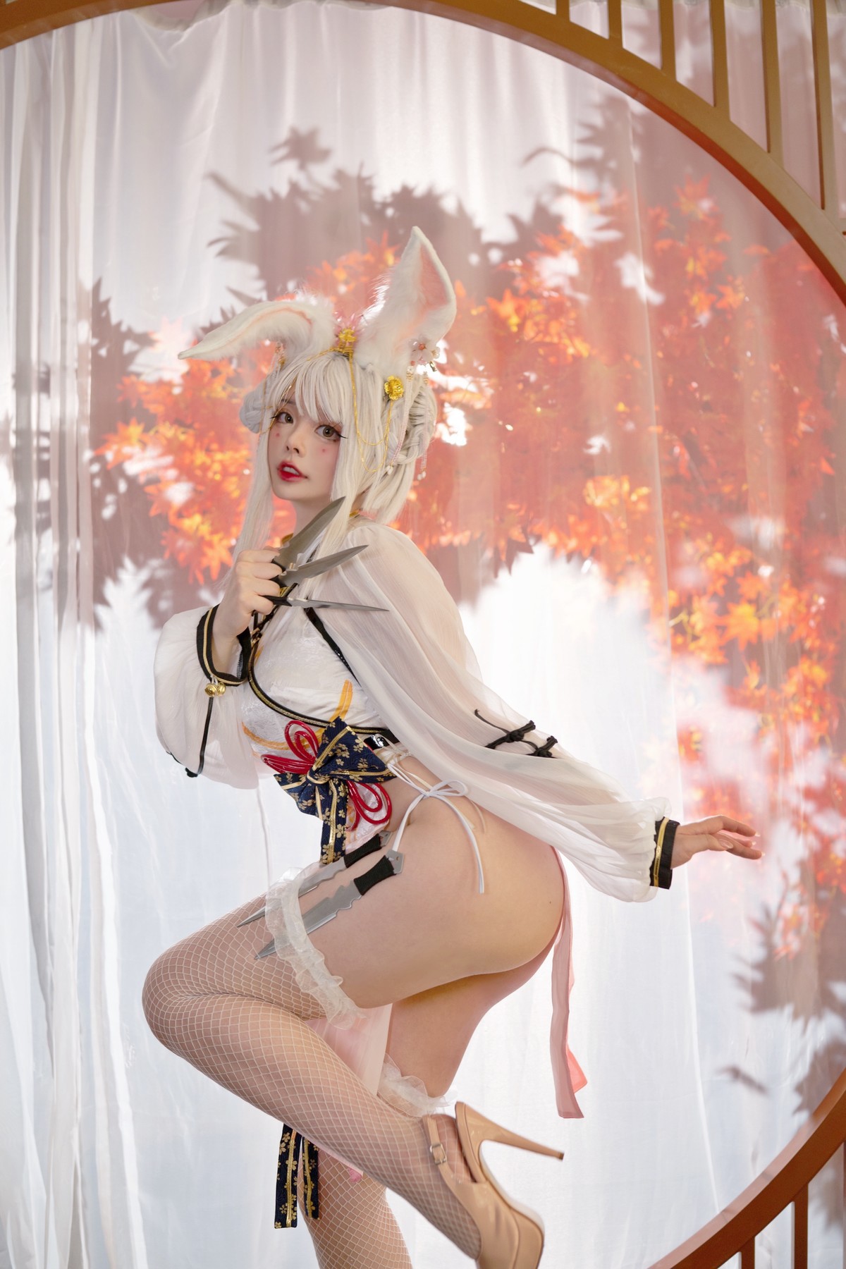 NinJA阿寨寨 Cosplay 肉肉大白兔 23