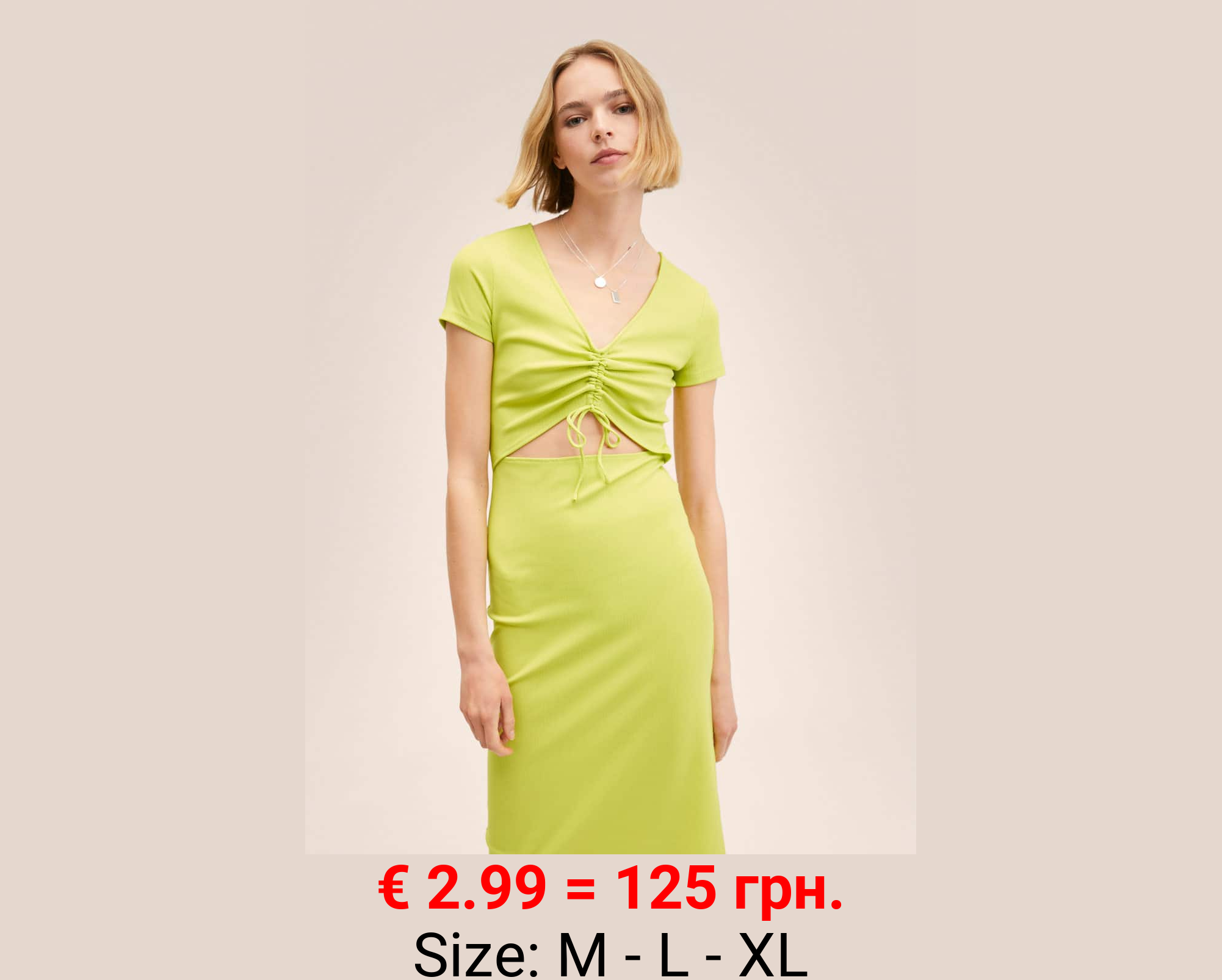 Vestido punto abertura