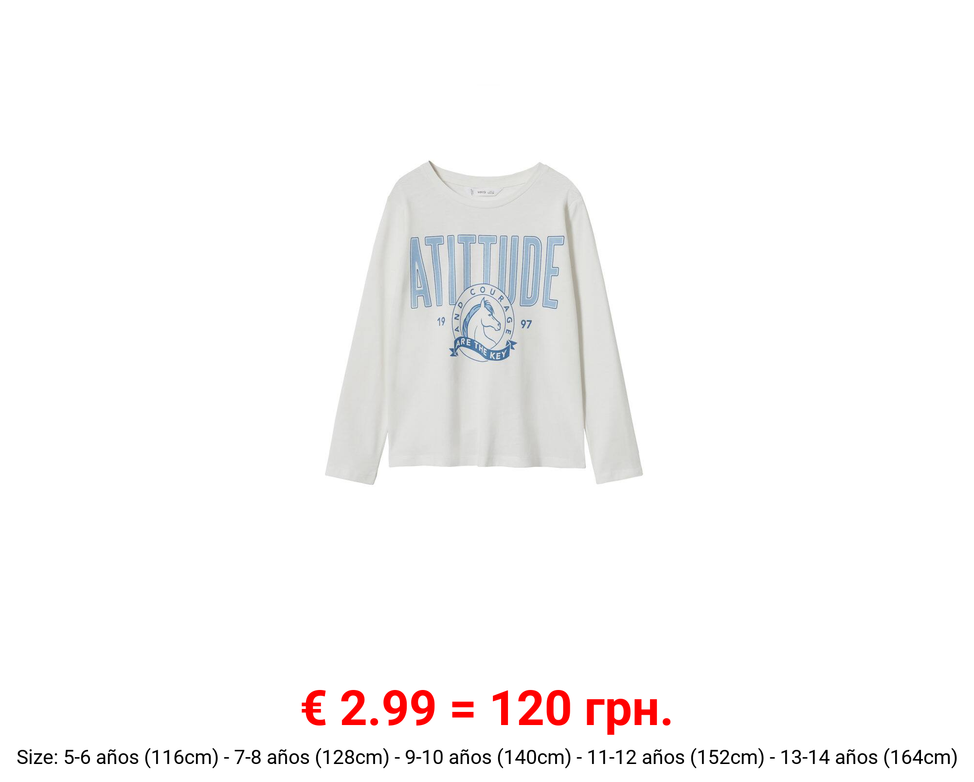 Camiseta manga larga mensaje