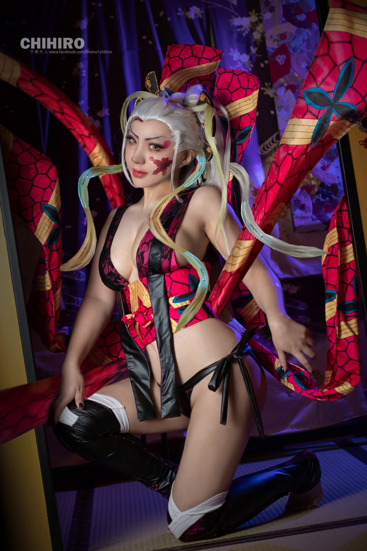 千尋_Chihiro Chang Cosplay 堕姫 Daki - Demon Slayer 6