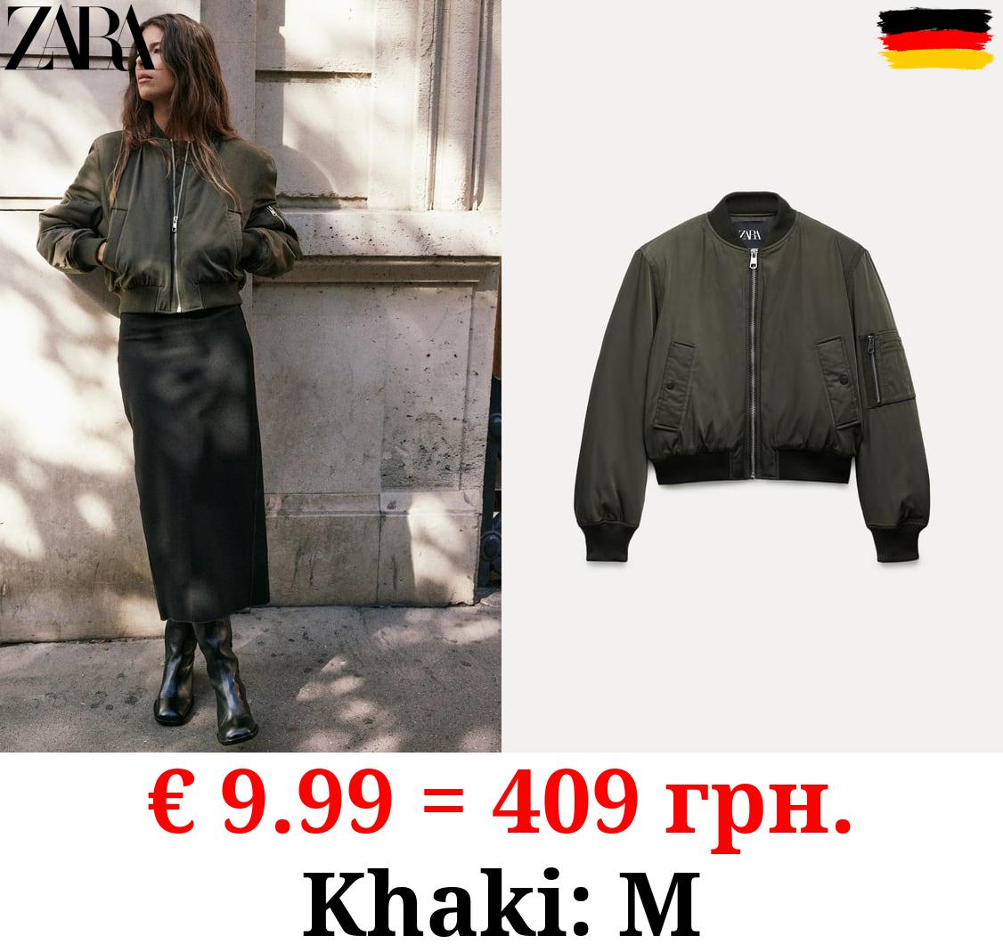 ZW COLLECTION SHORT BOMBER JACKET