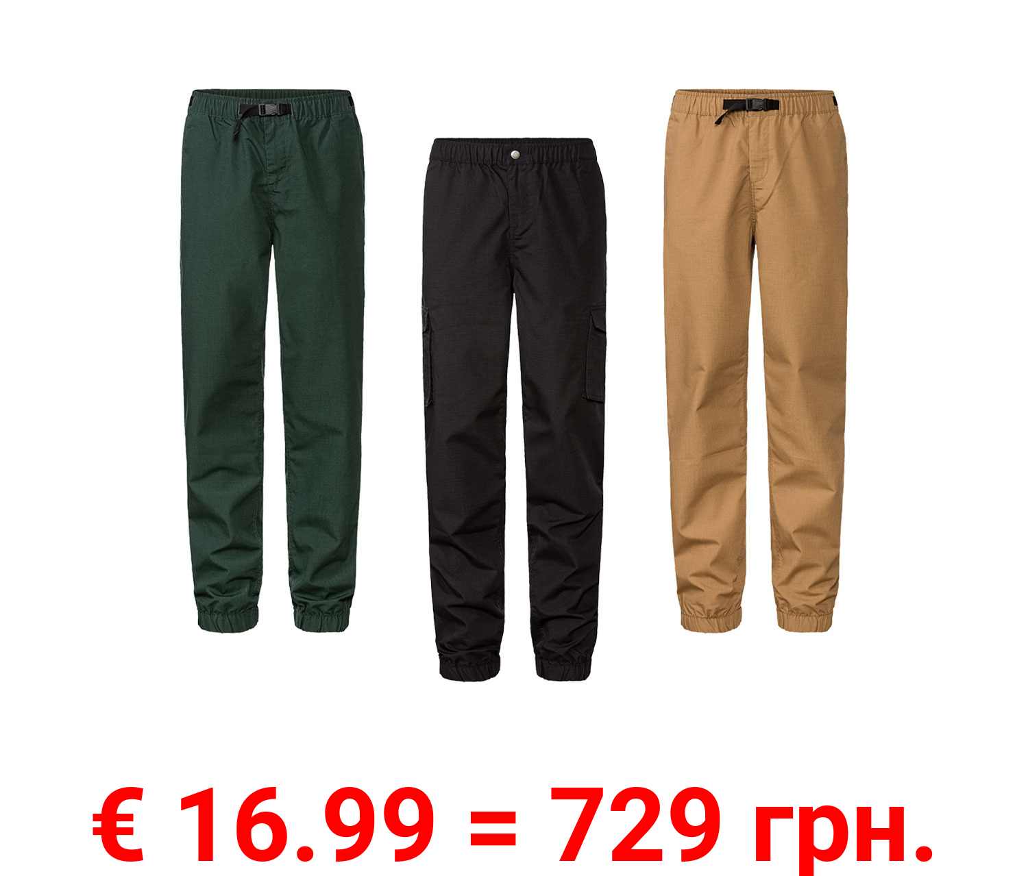 LIVERGY® Herren Hose Ripstop aus robustem Baumwolltwill