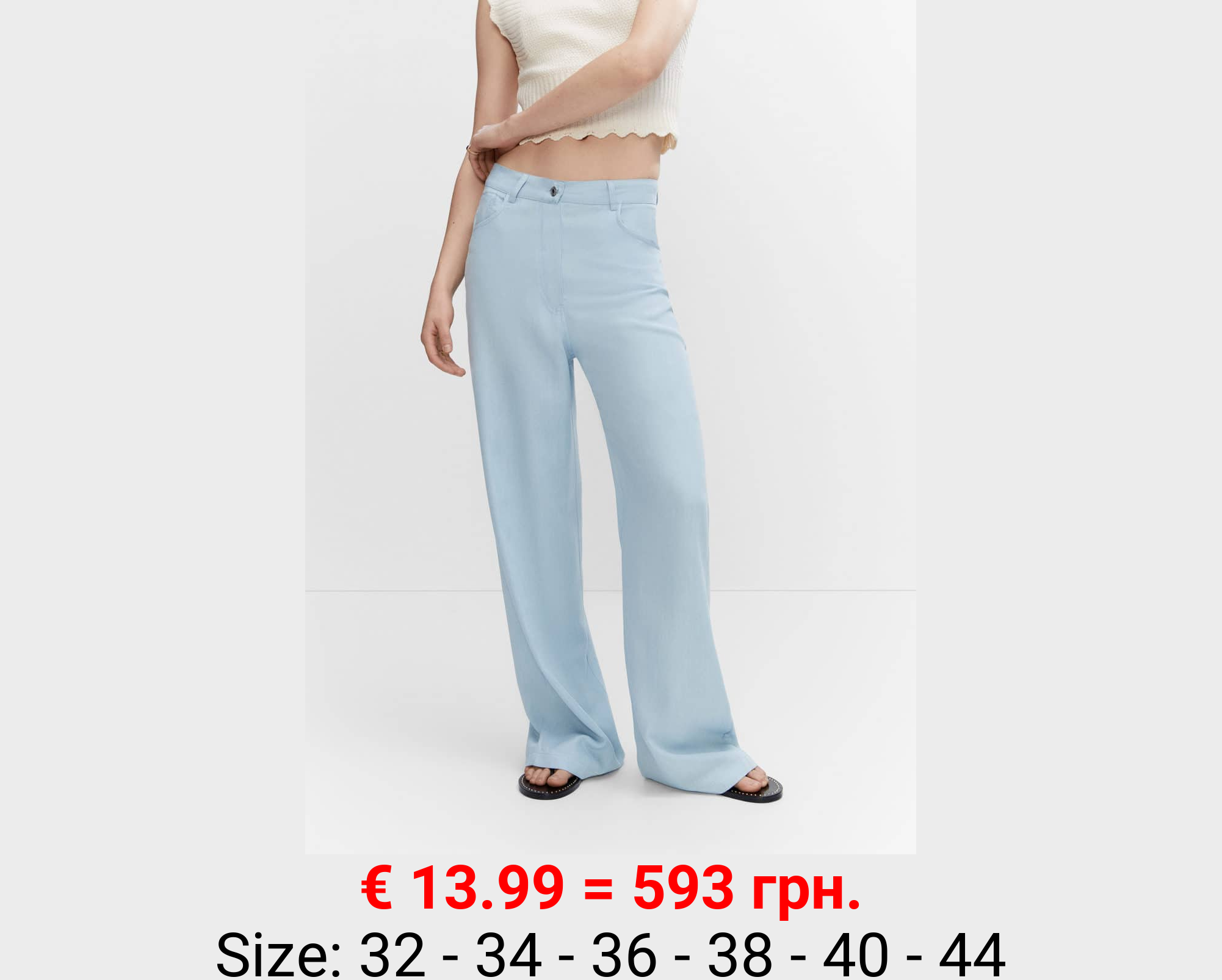 Pantalón wideleg lyocell