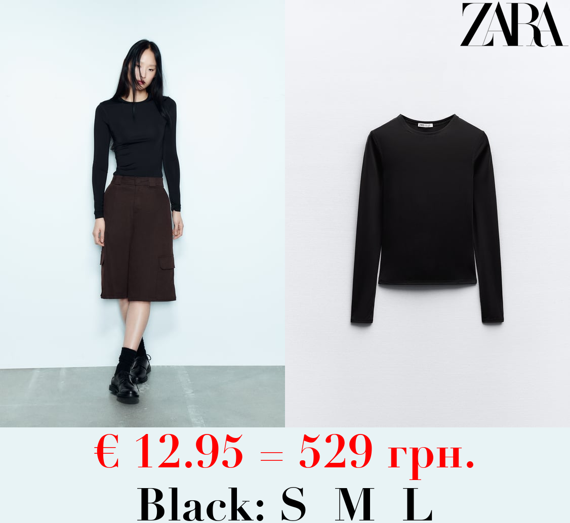 LONG SLEEVE POLYAMIDE TOP
