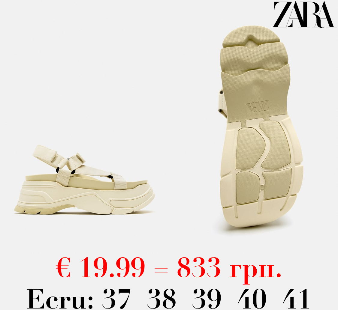 FLATFORM SPORTY SANDALS