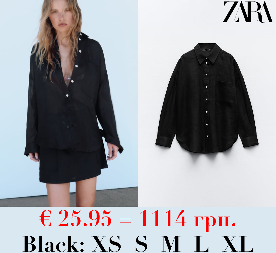 100% LINEN BASIC SHIRT