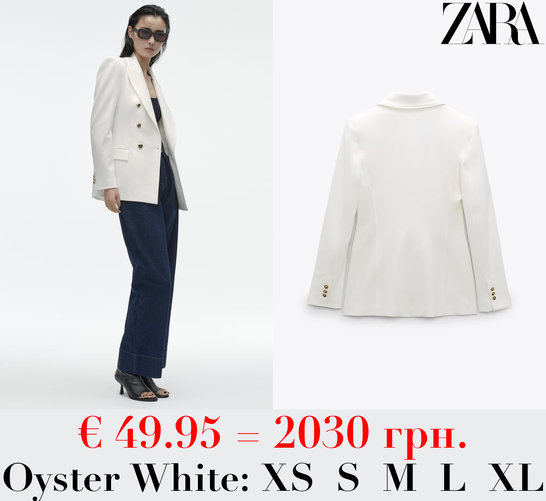 TAILORED DOUBLE-BREASTED BLAZER