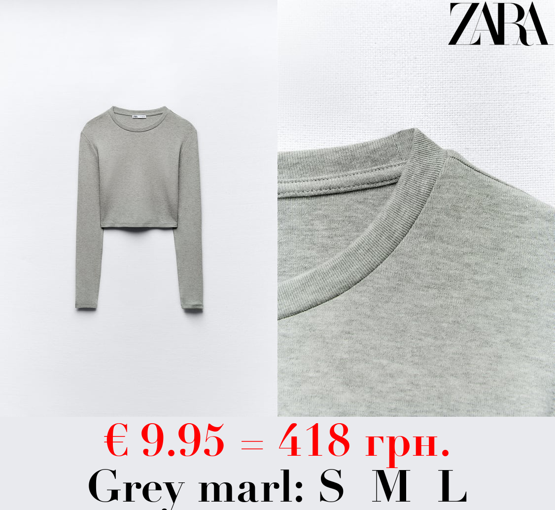 COTTON AND MODAL CROP TOP